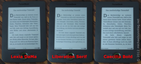 Schriftvergleich-PocketBook-613-Lexia-DaMa-vs-Liberation-Serif-vs-Caecilia-Bold