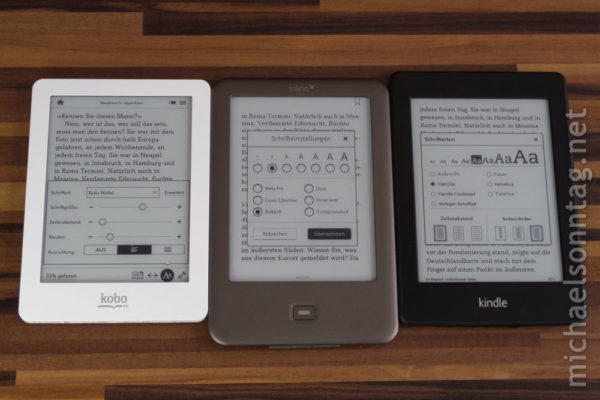 Leseeinstellungen_bei_Kobo-Glo_Tolino-Shine_und_Kindle-Paperwhite_im_Vergleich