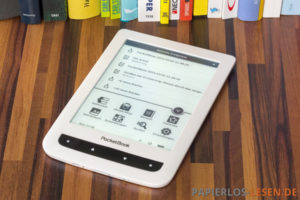 PocketBook Touch Lux 2 mit eingeschalteter Beleuchtung