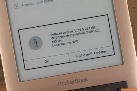 Firmwareupdate 5.20.1157 für PocketBook Touch Lux 2 & 3 erschienen