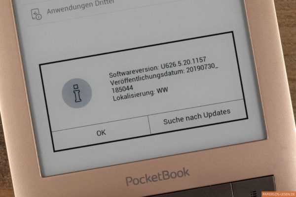 Firmware 5.20.1157 für PocketBook Touch Lux 2 und 3