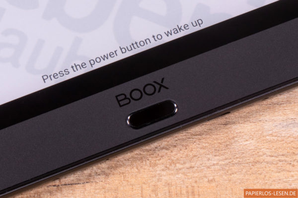 Onyx Boox Note 3 - Homebutton mit Fingerabdruckssensor