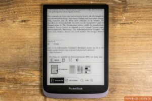 PocketBook Firmware 6.5: Scrollmodus