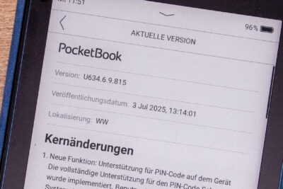 Firmware 6.9 auf dem PocketBook Verse Pro
