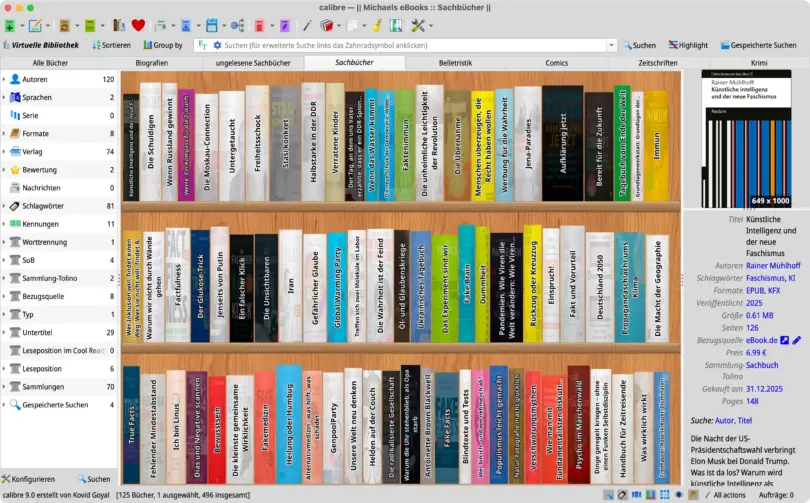 Screenshot von Calibre 9